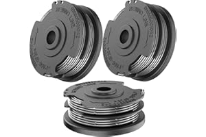 ERHUO 3 PACK Φ1.6mm 6m Strimmer Spool Line ，Nylon Strimmer Trimmer Spool Line Replacement for Bosch Art 24 24+ 27 27+ 30 30LI 30-36 LI String Roll Trimmer Parts Accessories