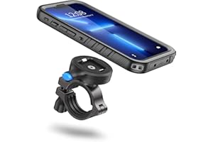 Cozycase Supporto Bici Moto per iPhone 13 Pro Impermeabile - Metallo/Alluminio Porta Cellulare/Telefono/Navigatore Manubrio Mtb/Bicicletta Monopattino Elettrico Ebike Scooter Mountain Bike Waterproof