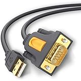 UGREEN USB auf RS232 Seriell Kabel USB Seriell DB9 mit PL2303 Chipsatz (1M)