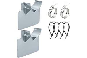 Dream HorseX 2 Supports de Tuyau de Piscine, pour tuyaux de 30 mm à 38 mm, Résistant aux ruptures, déchirures, crevaisons, Compatible avec Les piscines Intex et Bestway (Gris)