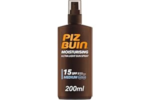 Piz Buin, Moisturising Protector Solar en Spray SPF 15, 200 ml