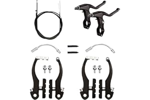 Asfrode Set di freni per bicicletta, freno a V, in alluminio, a V, freno a V, per bicicletta, anteriore posteriore, per Shimano, mountain bike, freni a V, set di ricambio adatto per la maggior parte