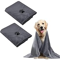 Serviette De Bain Extra Absorbante Pour Chien Et Chat - Séchage Rapide - Manteau Pour Animal