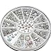 Hot Nail Art Rhinestones Glitters Acrylic Tips Decoration Manicure Wheel(3#)
