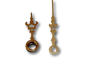 Uhren Pevak® Uhrzeiger Golden 35mm/25mm passend für Junghans W838 W817 Quarz Zeiger mit Eurolochung (01107/1)