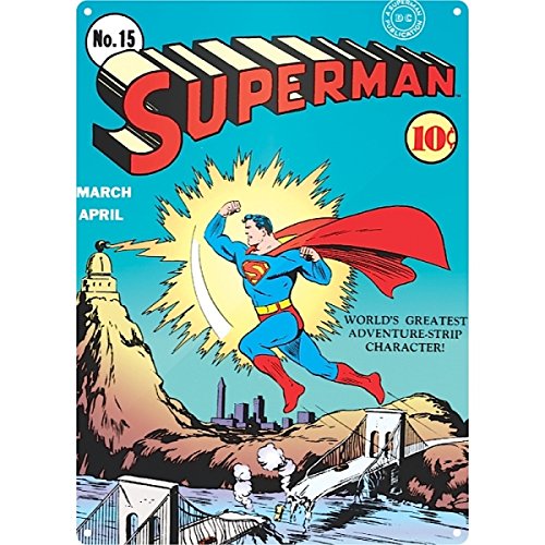 Tin Sign Large Superman Zap