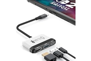 RREAKA Switch Dock for Nintendo Switch OLED, 3 in 1 Switch TV Adapter with 4K HDMI, USB 3.0 Port, Type C 100W Charging, Portable Switch Docking Station Travel, for Samsung Dex S24, MacBook ﻿