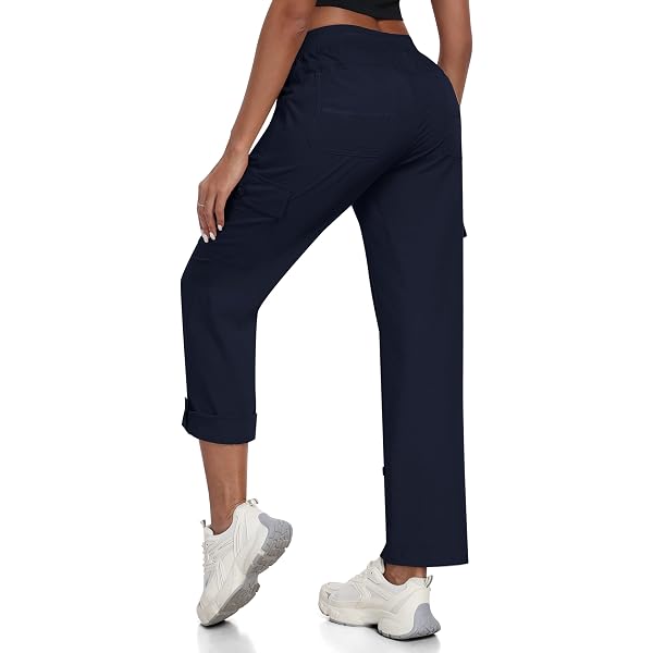 Pantalon Cargo Femme MoFiz 3/4 - Léger, Respirant - Randonnée, Été - Poches Zippées