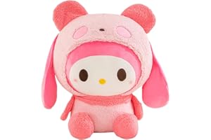 BESTZY My Melody Plüsch 20cm My Melody Plüschtier Flauschiges Plüschtier Kindertagsgeschenk Plüschtier Tier Cartoon Spielzeuge für Jungen Und Mädchen Geburtstagsgeschenk