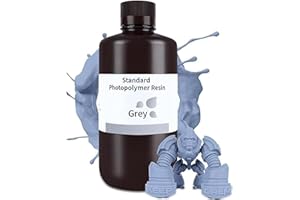 ELEGOO Resin 3D Drucker Resin Grau 1000g, LCD 405nm UV 3D Resin Schnelle Aushärtung Standard 3D Drucker Resin