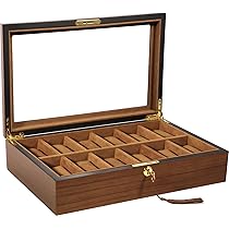 Porta Orologi Da Viaggio In Legno Con Cuscino - Scatola Elegante Per Collezione E Esposizione - Foto 5