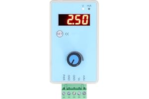 Generador de señales analógicas Eujgoov 0‑10V / 2‑10V 0‑20mA / 4‑20mA Generador de señales de voltaje actual Interfaz de fuente de alimentación USB Simulador analógico