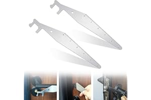 Irikdescia Lot de 2 outils de crochetage de serrure, outil de crochetage de serrure, outils de crochetage de serrures, outils Firefighter en acier inoxydable, outil d'incendie pour la sécurité