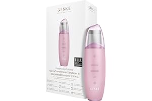 GESKE | SmartAppGuided™ MicroCurrent Skin Scrubber & Blackhead Remover | MicroCurrent | 9 en 1 | Cuidado de la piel | Limpieza facial | Antiedad | Lifting profesional | Eliminador de puntos negros