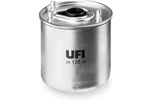 UFI Filters, Filtre Diesel 24.128.00, Filtre à Carburant de Remplacement, Adapté aux Voitures, Applicable sur Divers Modèles Comme Ford, Mazda et Volvo