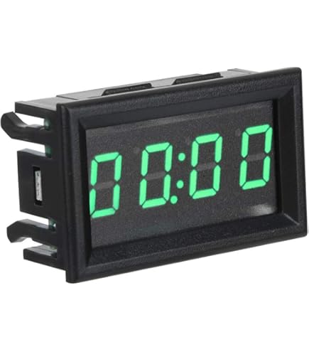 Perfk Mini Car Digital Clock Display High Temperature Resistant Electronic Clock Desk Clocks For Automotive Vehicle Living Room Kitchen And Home - View #3