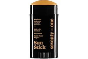 SeventyOne Percent | The Pacha Mama : Sun Stick SPF 50+ | Stick Solaire Visage Vegan - Très Haute Protection | Très resistant à l’eau | UVA 34 | 88% Naturel - Made in France | Dès 1 an | 15 gr