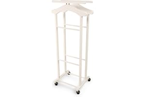 Arredamenti Italia ARREDAMENTIITALIA Galán de Noche para Dormitorio Clever, Madera - Color: Blanco Ar-It il Cuore del Legno