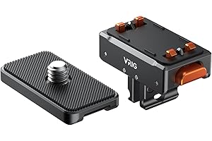 VRIG AC-07 Magnetic Base für Insta 360 Ace/Ace Pro 2/ X5/ X4/ X4 Air, Magnetic Quick Release Adapter Stativ Halterung mit 1/4" Faden & Faltbare Stativhalterung