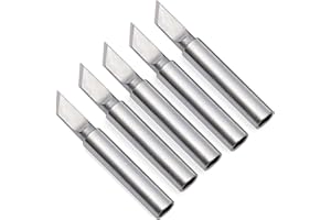 KA WAH CORE Punte Tipo 900M, 5 Pezzi Punte per Saldatore Stagno, Saldatura di Ricambio Rame Nichelato Saldatore per Stazione di Saldatura (900M-T-K)