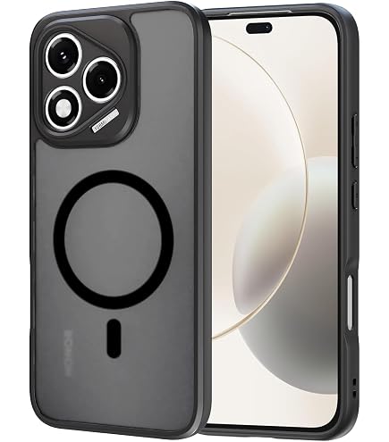 SEAHAI Cover per Vivo V40 SE 5G, [360° Rotante Staffa] [Militare Anti-Caduta Protezione] Cornice Paraurti in Silicone Morbido Ultra Sottile Custodia, Rosso