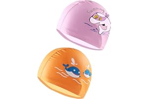 TODREMOU Gorro Piscina Niño Niña Natacion–3-10 años Bebe Natación PU