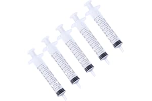 ULTNICE 5 seringues d'application de colle de qualité industrielle, 10 ml, seringues sans aiguille