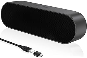 YYV Altavoces para Pc, Altavoz USB, Altavoz PortáTil para Computadora de Escritorio, Computadora PortáTil, Mini Altavoz de Barra de Sonido con Cable con Alto Volumen y BotóN de Silencio