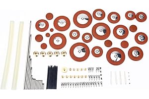 FASTUU Kits d'outils de réparation de saxophone alto, 128 pièces de rechange bricolage pour saxophone alto avec vis, coussinets, écrou, anche pour l'entretien du saxophone alto, passionnés de saxophone