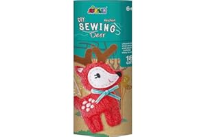Avenir CH1625 Sewing Doll Deer, Mixed Colours Einhorn Nähpuppe Hirsch