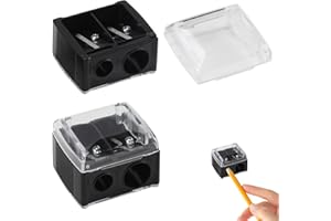 2 Stück Sharpener, JINSIHU Makeup Sharpener Anspitzer, Kosmetik Bleistift Anspitzer, Make up Spitzer, Make up Doppel Spitzer, Tragbarer Bleistift Anspitzer, Augen Make-up Anspitzer