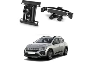 KUNGKIC Support de téléphone de voiture pour Dacia Sandero 3/Sandero Stepway 3 2021-2025 - Support de téléphone réglable pour téléphone de 4 à 6,2 pouces