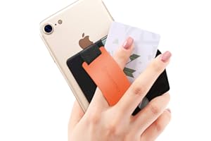 ‎SINJIMORU Sinjimoru Handy Fingerhalter und Handy Stander mit Silikonband, Handy Halter fur Finger mit Kartenfach, Fingerhalterung Handy fur iPhone & Android. Sinji Pouch B-Grip Silikon