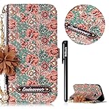 Image de BtDuck Kompatibel mit Handyhülle Samsung Galaxy A5 2017 Hülle Vintage Mode Damen Blumen Blume Kett