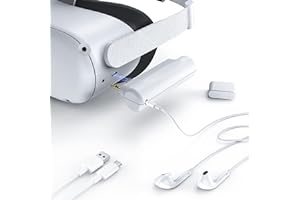 ‎NEXIGO NexiGo Akumulator do Oculus Quest 2, powerbank 4800 mAh ze wskaźnikami LED, ultralekki do łatwego przenoszenia, ładowarka awaryjna, do wydłużenia czasu odtwarzania, biały