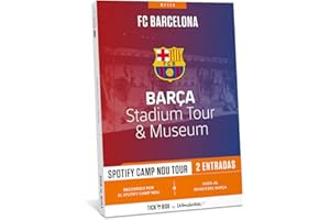 Tick&Box - Caja Regalo - FC Barcelona - Barça Stadium Tour & Museum - Spotify Camp NOU Tour - 2 Entradas - Idea Regalo Original Hombre