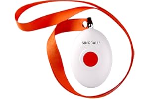 SINGCALL Oval Rounded Comfortable Convenient,Fit Patient or Children Officer Call,Pager APE160