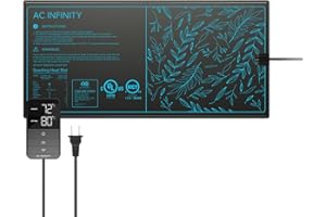 AC Infinity SUNCORE H3 – Heizmatte 25 x 52,7 cm mit digitalem Thermostat, wasserdicht, für Indoor-Gartenbau, Hydroponik, Keimung und Stecklingsvermehrung