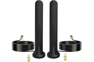 ENJIROR 5G Antenna Outdoor WIFI Antenna Magnetic Base LTE Antenna with SMA TS9 Connector with 3M Cable for Indoor Outdoor 15DBI Omnidirectional for 3G/4G/5G/GSM/GPRS Router