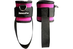 HemeraPhit Machine d'exercice de Fixation Cheville réglable Sangles de Cheville Jambe séance d'entraînement d'entraînement Bodybuilding équipements de Salle de Sport, 1 Paire