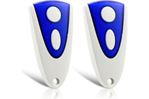 PUISENO 2 Stück Ersatz für Handsender Novotron 502, Garagentoröffner 433,92 MHz, 2-Kanal, Fernbedienung kompatibel mit Novoferm Handsender 502 MAX43-2, Novotron 512 MIX43-2