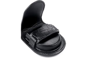 Roy Coopers Etui Croco Noir pour Montre Gousset