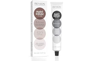 ‎REVLON PROFESSIONAL REVLON PROFESSIONAL Nutri Color FILTERS – TONING FILTERS 512 Hellbraun Asch Irisé, 100 ml, Farbmaske mit INSTA-PIC-TECHNOLOGY, Tönungsmaske zur Farbauffrischung von kühlen Brauntönen, vegan