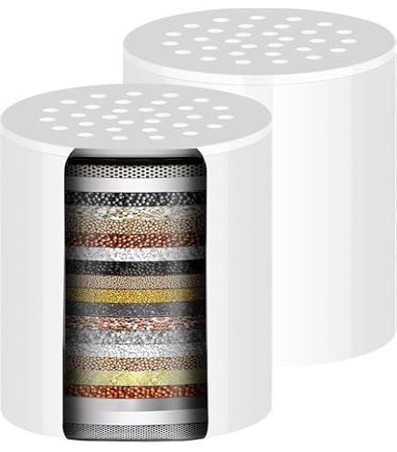Anticalcare Acqua Dura Filtro Doccia 25 Stadi Ledebouk - Anticalcare, Con 2 Cartucce Ricambio, Per Acqua Dura Filtro Acqua Doccia - 10