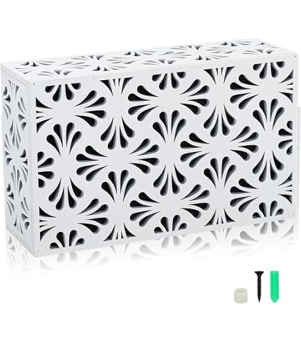 Doorbell Chime Cover Box Only,Special Imitation Rattan Design Doorbell Cover Box for Wall inside,Easy Installation for Doorbell Cover Box only (Black