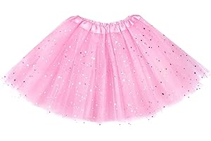 Auranso Tüllrock Kinder Mädchen Röcke Tutu Prinzessin Ballettrock Minirock Tanzkleid Partykleid 2-7 Jahre