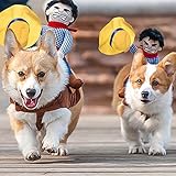 Cómodo y ajustable: diseño de ropa con forma de sillín, es más fácil de llevar para tu perro. El gancho y bucle se pueden ajustar de acuerdo con el tamaño de la mascota, lo que garantiza que el perro sea más cómodo y cómodo.
