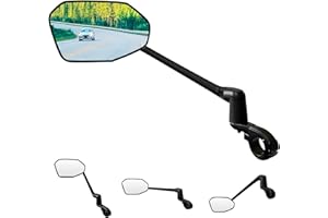 Homieway Specchietti Bici,Nuovo Funzione Specchietto Retrovisore per Bicicletta,Direzione di Estensione di Controllo, Specchietto per Monopattino Elettrico,E-bike Specchio Bici Sinistro (22.2-25.4mm)