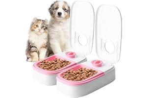 SIMDAO Automatic Cat Feeder, Cat Feeder Automatic With 48H Timer, 700ML CaT Food Dispenser for Wet or Dry Food,AutoMatic Pet Feeders for Cats Small Dogs, CAt Timer Feeding Bowl Timed Feeding Station