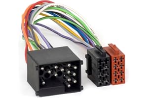 Audioproject A412 - Kit adaptateur radio pour voiture - prise universelle ISO - boîtier + 16 contacts à sertir haut-parleur + alimentation voiture compatible avec VW Opel Ford Mercedes